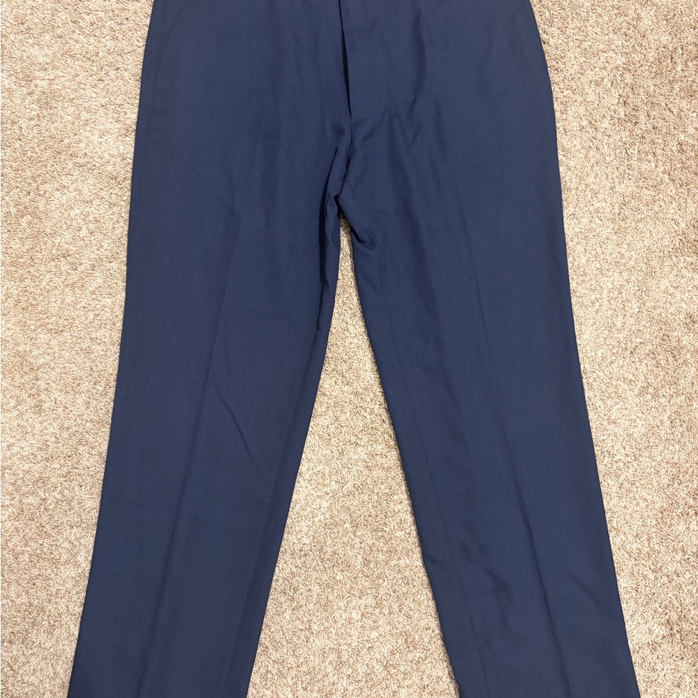 Haggar Men's Deep Blue Dress Pants